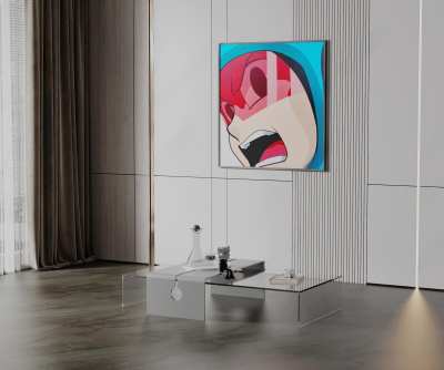 现代亚克力茶几3D模型下载